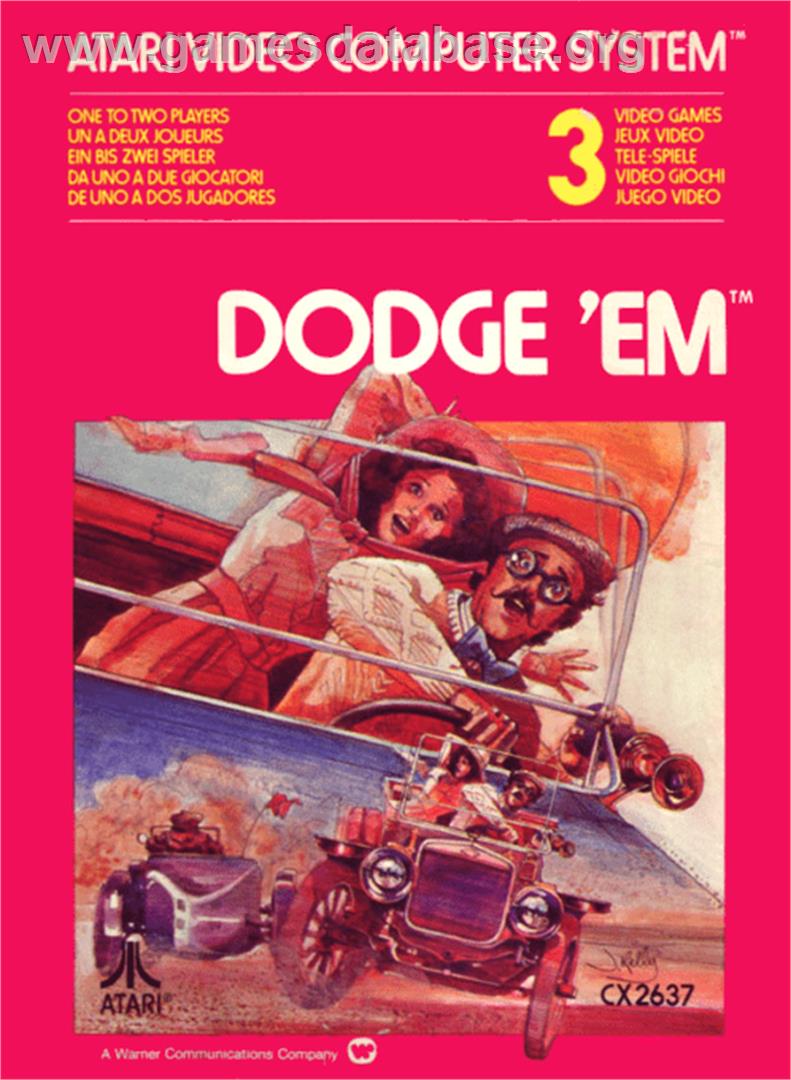 Dodge 'Em - Atari 2600 - Artwork - Box