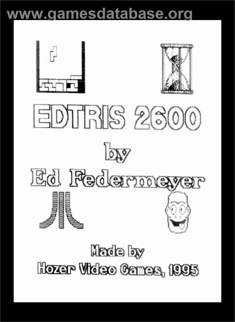 Edtris 2600 - Atari 2600 - Artwork - Box