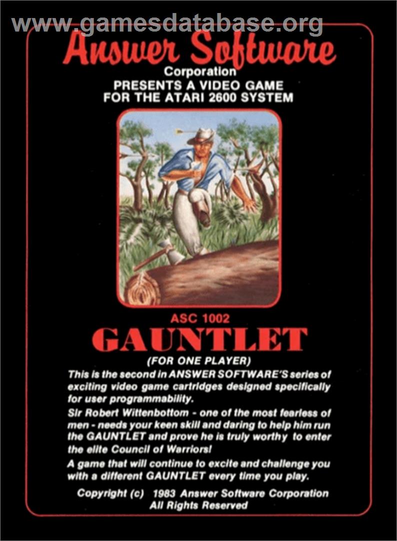 Gauntlet - Atari 2600 - Artwork - Box