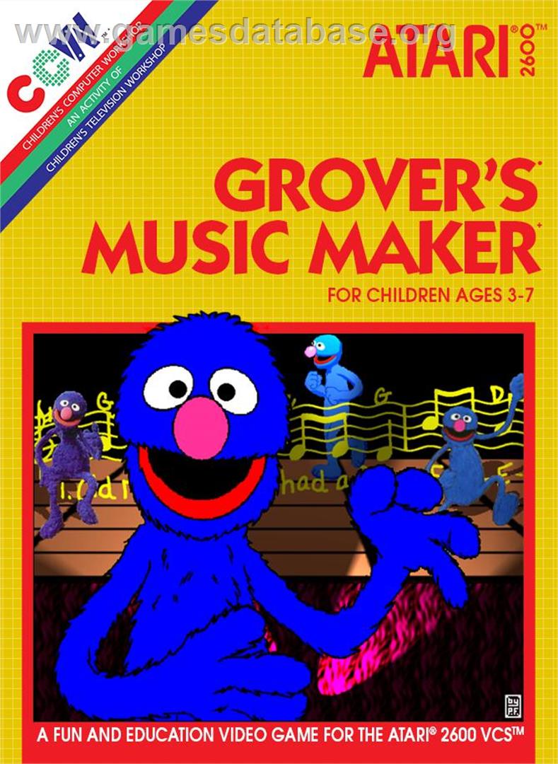 Grover's Music Maker - Atari 2600 - Artwork - Box