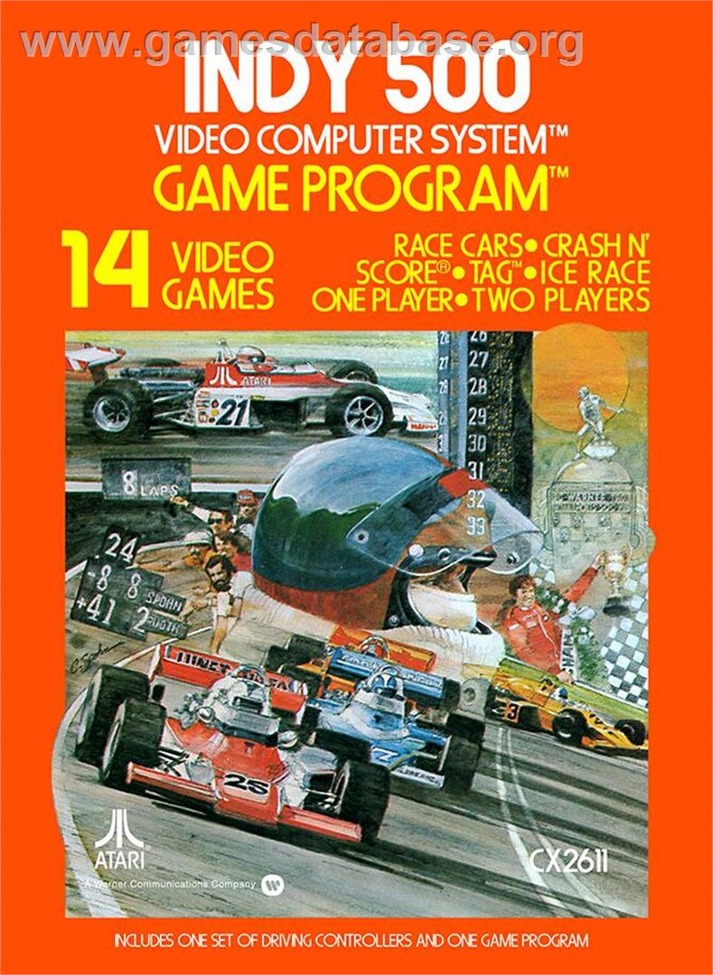Indy 500 - Atari 2600 - Artwork - Box