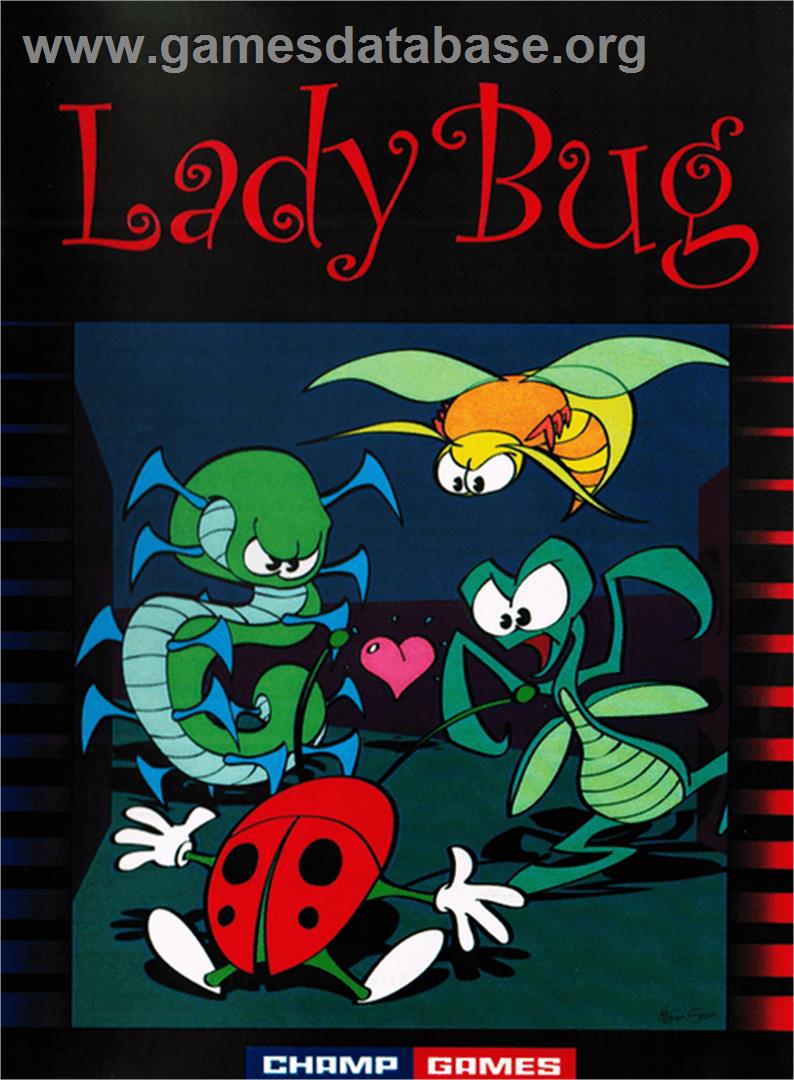 Lady Bug - Atari 2600 - Artwork - Box
