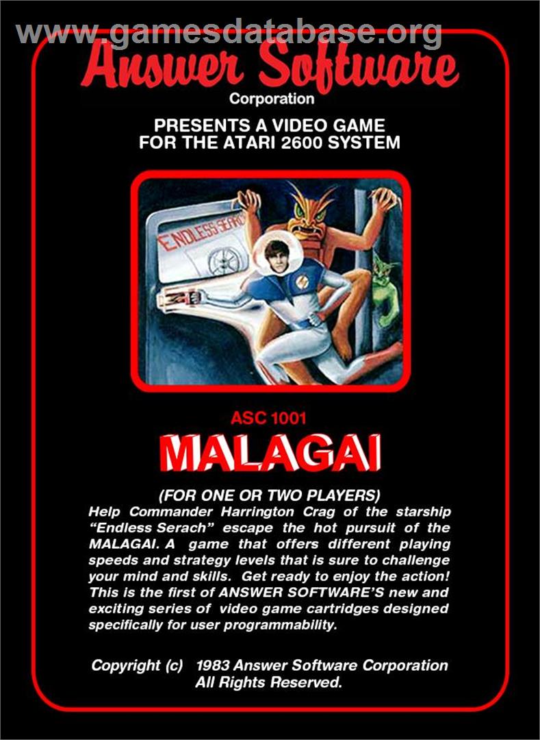 Malagai - Atari 2600 - Artwork - Box