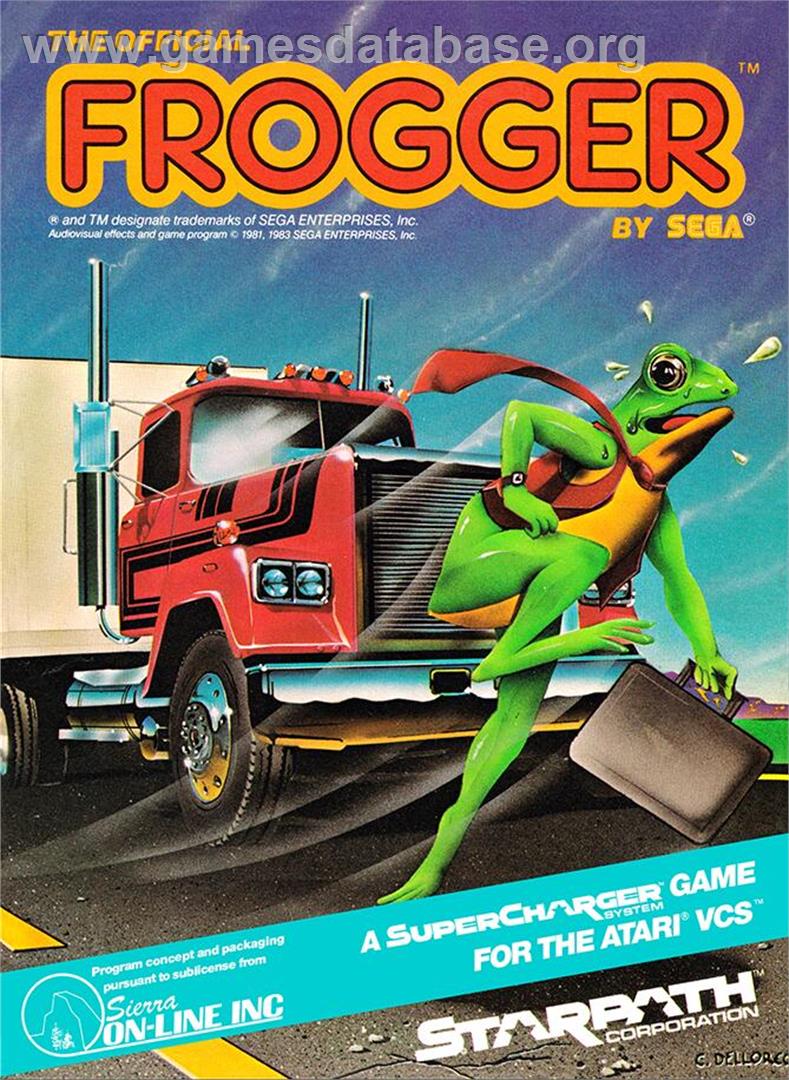Official Frogger, The - Atari 2600 - Artwork - Box