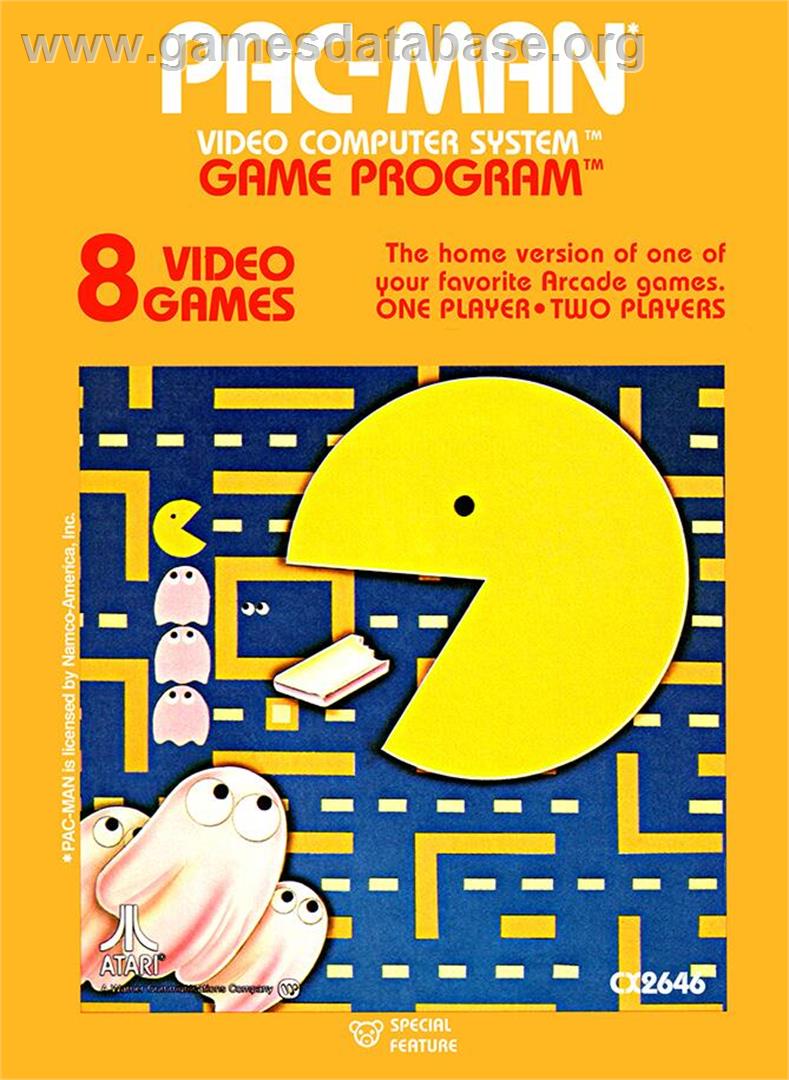 Pac-man - Atari 2600 - Artwork - Box