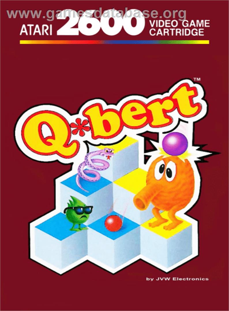 Q*bert - Atari 2600 - Artwork - Box