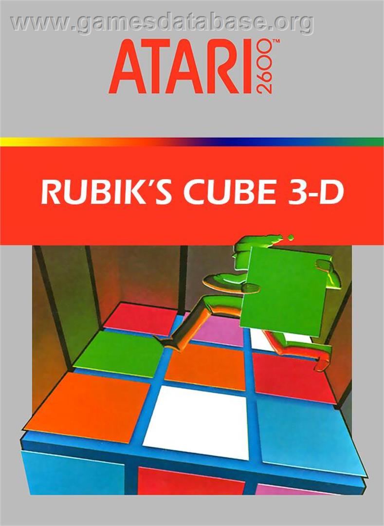 Rubik's Cube 3d - Atari 2600 - Artwork - Box
