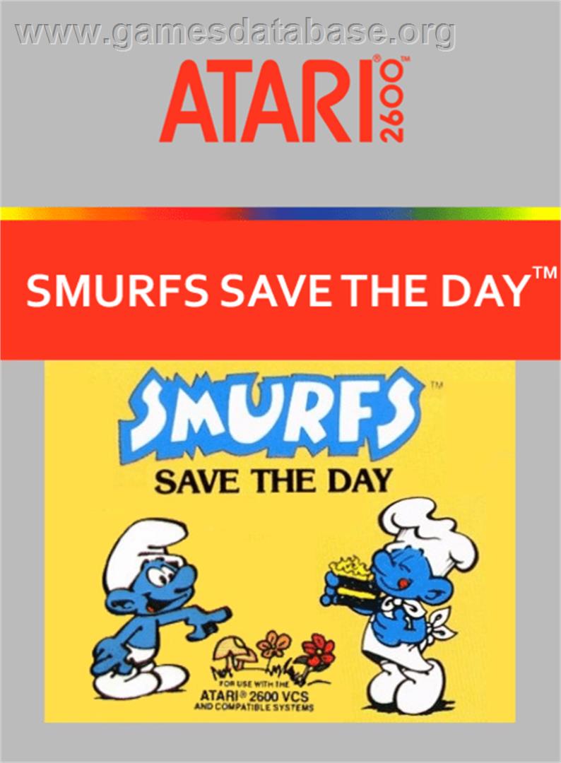 Smurfs Save the Day - Atari 2600 - Artwork - Box