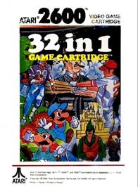 Box back cover for 32 in 1 Game Cartridge on the Atari 2600.