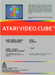 Box back cover for Atari Video Cube on the Atari 2600.