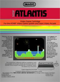 Box back cover for Atlantis 2 on the Atari 2600.
