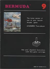 Box back cover for Bermuda on the Atari 2600.