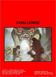 Box back cover for Challenge on the Atari 2600.