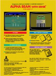 Box back cover for Cookie Monster Munch on the Atari 2600.