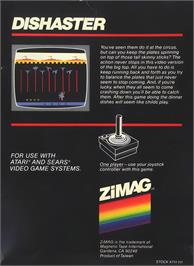 Box back cover for Dancing Plate on the Atari 2600.