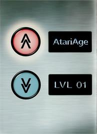 Box back cover for Elevators Amiss on the Atari 2600.