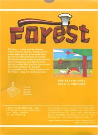 Box back cover for Forest on the Atari 2600.