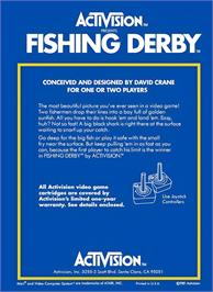 Box back cover for Go Fish on the Atari 2600.