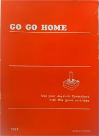 Box back cover for Go Go Home on the Atari 2600.