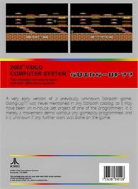 Box back cover for Going-Up on the Atari 2600.