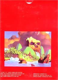 Box back cover for Inca Gold on the Atari 2600.
