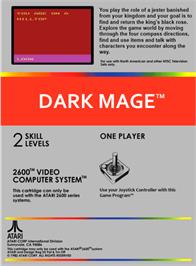 Box back cover for Marble Craze on the Atari 2600.