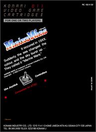 Box back cover for Marine Wars on the Atari 2600.
