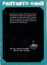 Box back cover for Mazy Match on the Atari 2600.