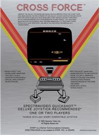 Box back cover for Mega Force on the Atari 2600.