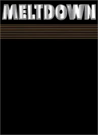 Box back cover for Meltdown on the Atari 2600.