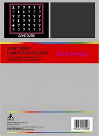 Box back cover for Mine Sweeper on the Atari 2600.
