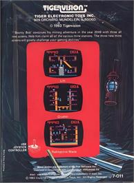 Box back cover for Miner 2049er Volume 2 on the Atari 2600.