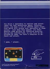 Box back cover for Mission 3000 A.d. on the Atari 2600.