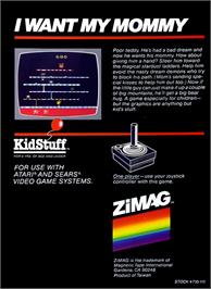 Box back cover for Open Sesame on the Atari 2600.