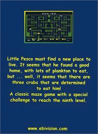 Box back cover for Pesco on the Atari 2600.