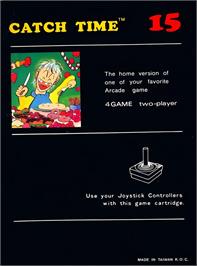 Box back cover for Plaque Attack on the Atari 2600.