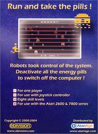 Box back cover for Power Off! on the Atari 2600.