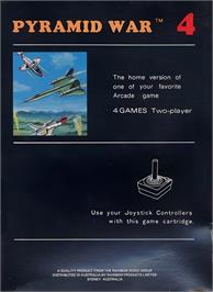 Box back cover for Pyramid War on the Atari 2600.