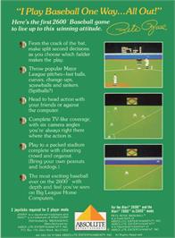 Box back cover for RealSports Basketball on the Atari 2600.