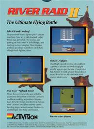 Box back cover for River Raid 2 on the Atari 2600.