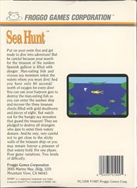 Box back cover for Scuba Diver on the Atari 2600.