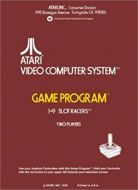 Box back cover for Slot Racers on the Atari 2600.
