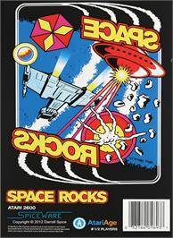 Box back cover for Space Rocks on the Atari 2600.