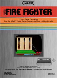 Box back cover for Spider Fighter on the Atari 2600.