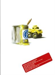 Box back cover for Toyshop Trouble on the Atari 2600.