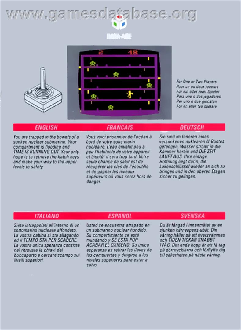 Airlock - Atari 2600 - Artwork - Box Back