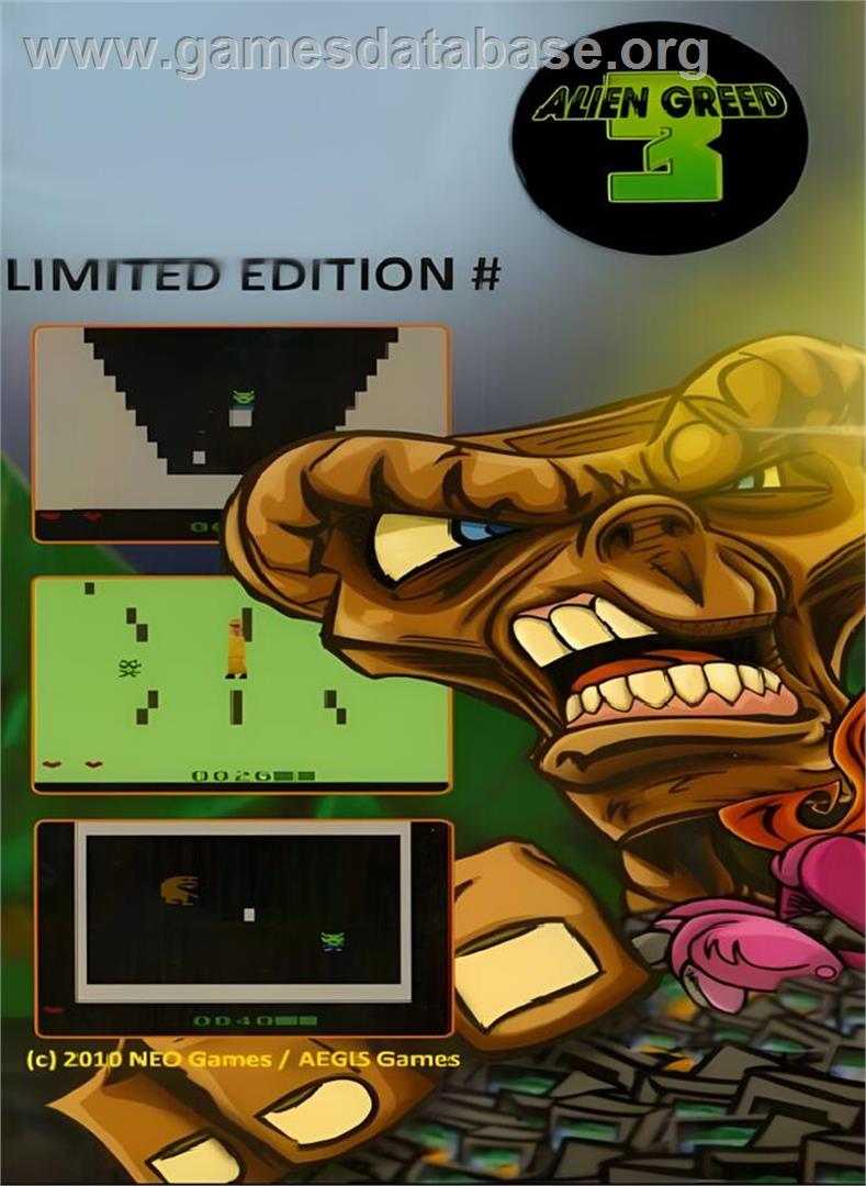 Alien Greed 3 - Atari 2600 - Artwork - Box Back