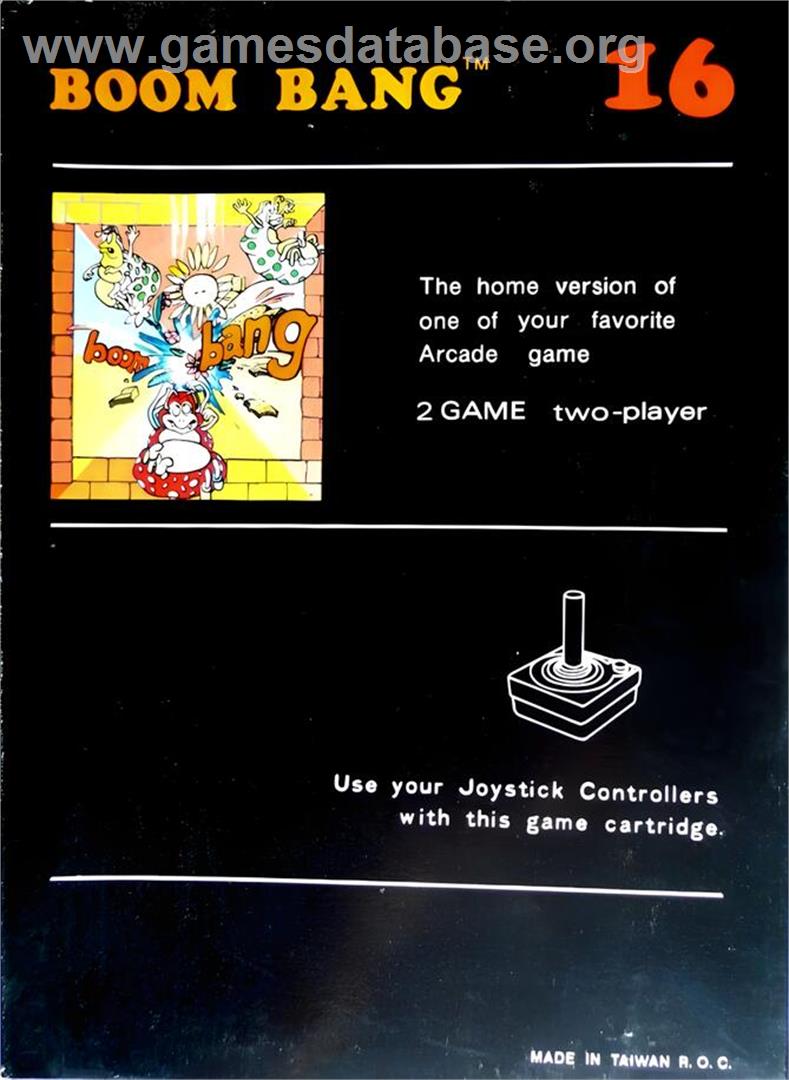 Boom Bang - Atari 2600 - Artwork - Box Back