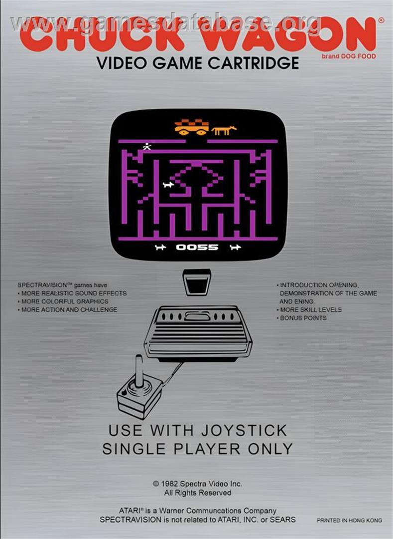 Chase The Chuck Wagon - Atari 2600 - Artwork - Box Back