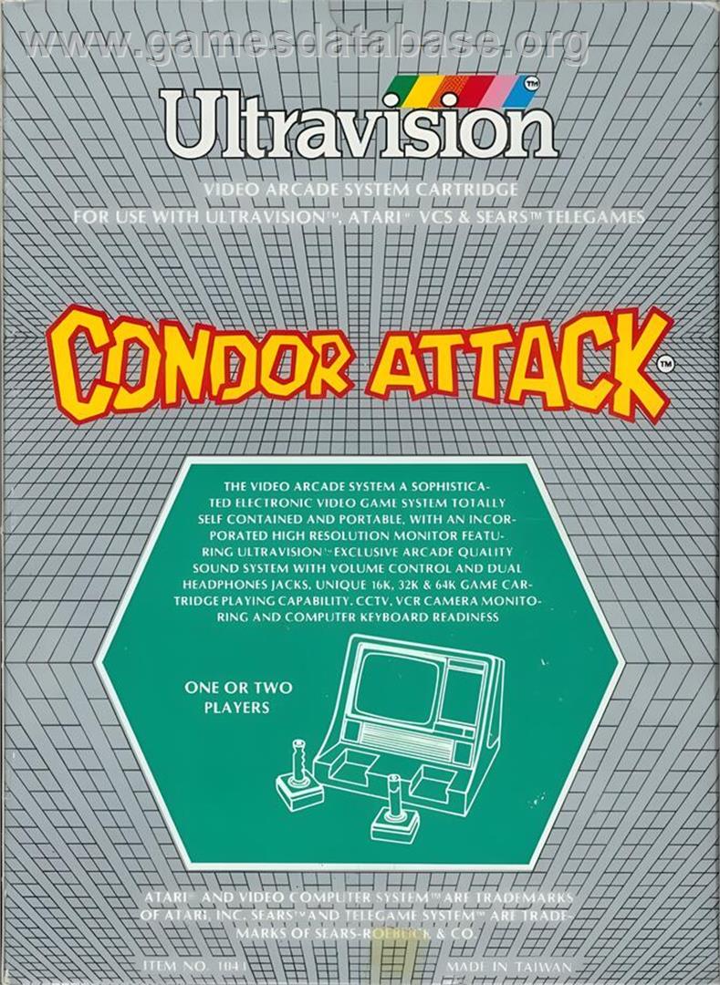Condor Attack - Atari 2600 - Artwork - Box Back